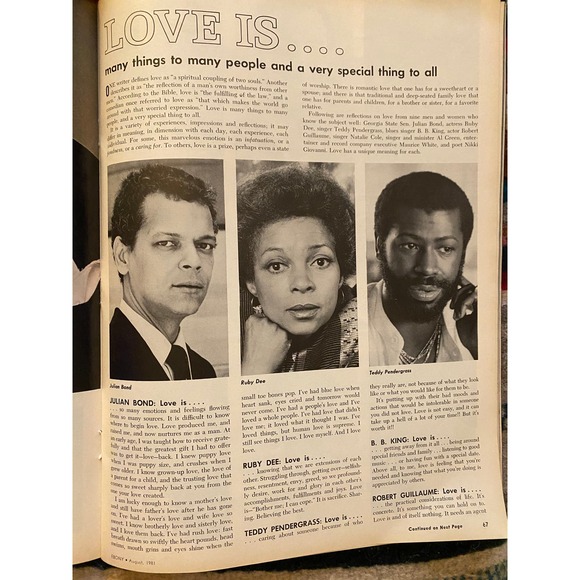Ebony Magazine, August 1981 Special Issue "Black Love Jermain and Hazel Jackson - Picture 8 of 16